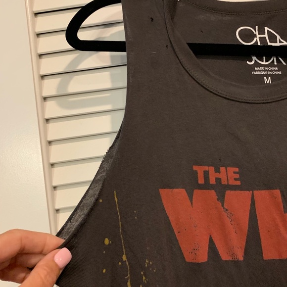 Chaser The Who Distressed Muscle Tee - Medium NWOT - Picture 5 of 6